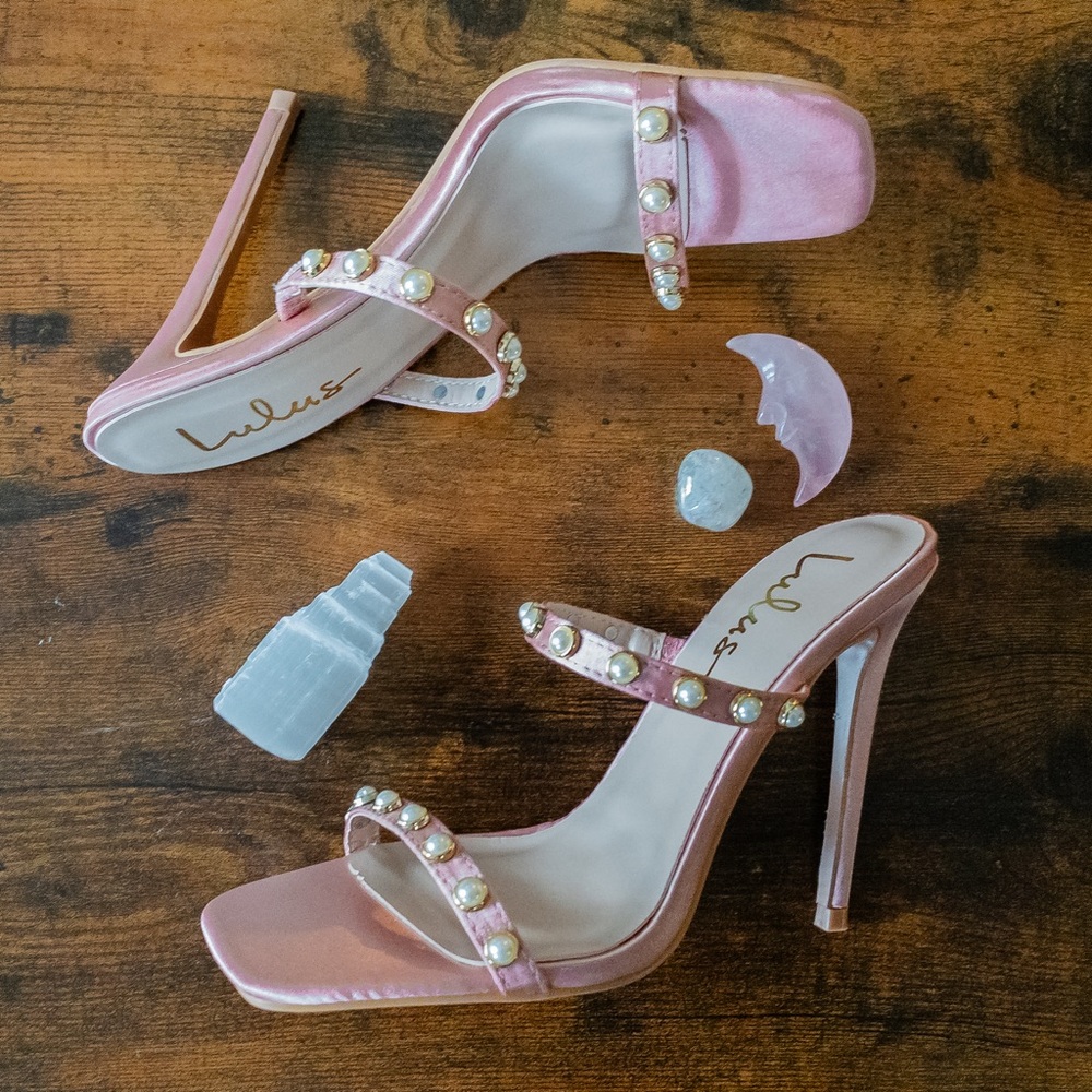 Lulus Satin Blush High Heel